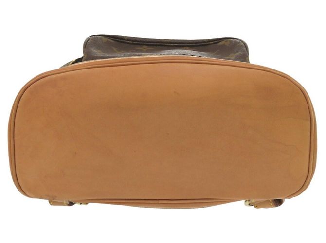 Zaino Montsouris MM Louis Vuitton Marrone Monogramma - vista 4