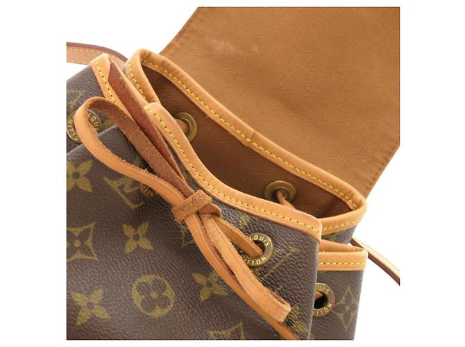 Zaino Montsouris MM Louis Vuitton Marrone Monogramma - vista 7