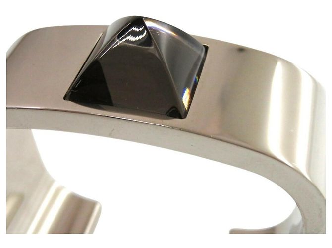Pulsera de metal negro Medor de Hermès Plata - vista 9