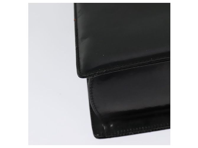 Borsa a Spalla Gancini in Pelle Nera e Oro Salvatore Ferragamo Auth 140988 Nero D'oro - vista 16