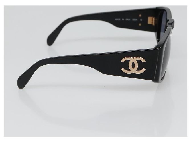 Gafas de sol CHANEL de plástico Negro CC Auth yk19480 - vista 4