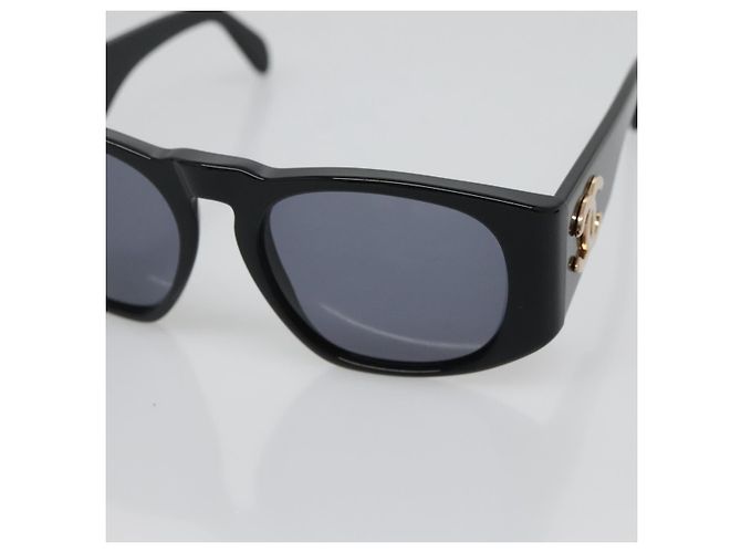 Gafas de sol CHANEL de plástico Negro CC Auth yk19480 - vista 7