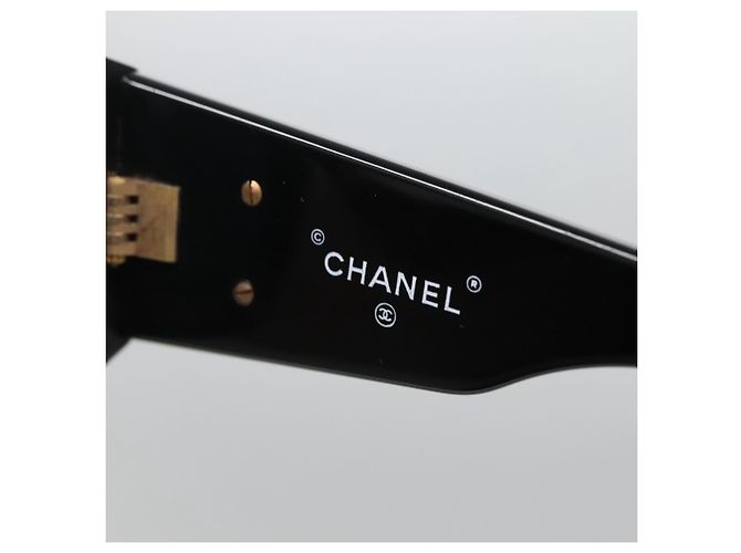 Gafas de sol CHANEL de plástico Negro CC Auth yk19480 - vista 9