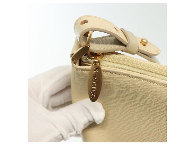 Autre Marque Borsa a Spalla Burberrys in Pelle Beige Oro Auth ep10651 D'oro - vista 11
