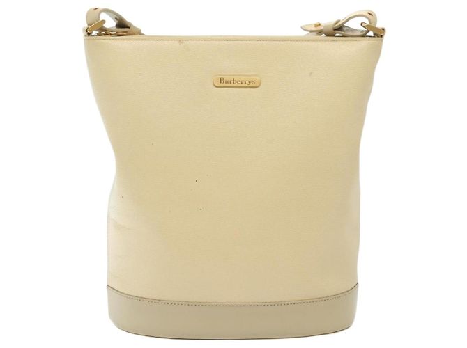 Autre Marque Borsa a Spalla Burberrys in Pelle Beige Oro Auth ep10651 D'oro - vista 13