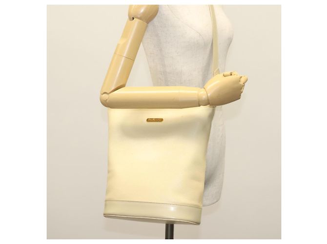 Autre Marque Borsa a Spalla Burberrys in Pelle Beige Oro Auth ep10651 D'oro - vista 21