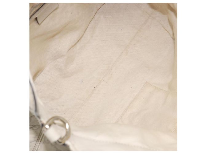 Borsa a mano in pelle GG Canvas Guccissima bianca oro 353120 Auth bs29328 Bianco D'oro - vista 11