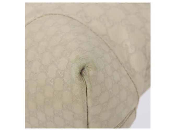 Borsa a mano in pelle GG Canvas Guccissima bianca oro 353120 Auth bs29328 Bianco D'oro - vista 14