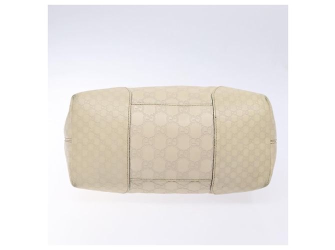 Borsa a mano in pelle GG Canvas Guccissima bianca oro 353120 Auth bs29328 Bianco D'oro - vista 5