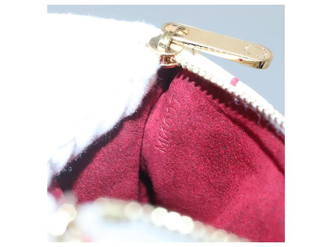 LOUIS VUITTON Pochette MM Monogram Multicolore Bianca M60028 LV Auth 134908V Bianco - vista 12