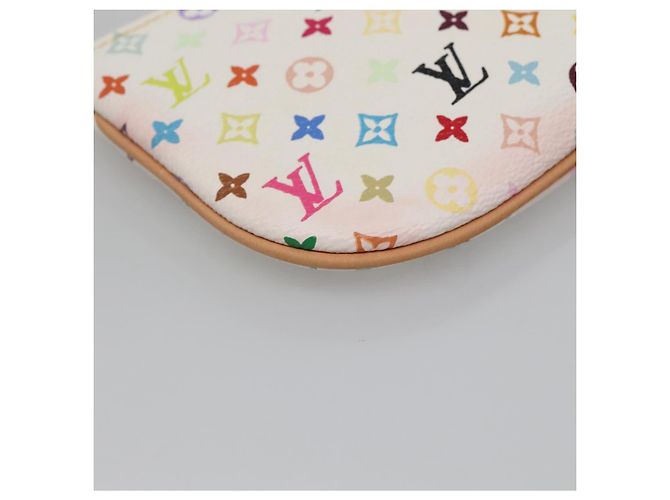 LOUIS VUITTON Pochette MM Monogram Multicolore Bianca M60028 LV Auth 134908V Bianco - vista 16