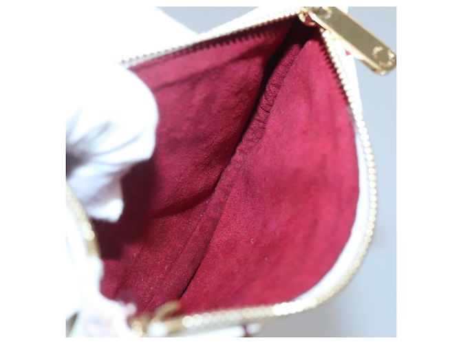 LOUIS VUITTON Pochette MM Monogram Multicolore Bianca M60028 LV Auth 134908V Bianco - vista 18