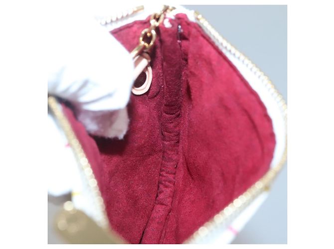 LOUIS VUITTON Pochette MM Monogram Multicolore Bianca M60028 LV Auth 134908V Bianco - vista 19