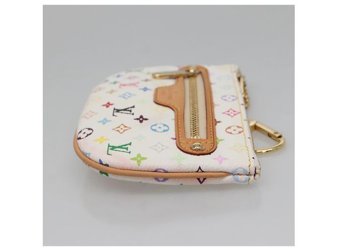 LOUIS VUITTON Pochette MM Monogram Multicolore Bianca M60028 LV Auth 134908V Bianco - vista 3