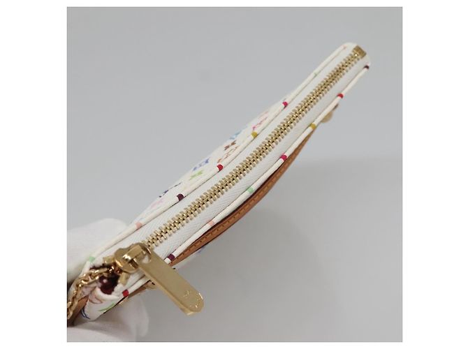 LOUIS VUITTON Pochette MM Monogram Multicolore Bianca M60028 LV Auth 134908V Bianco - vista 6