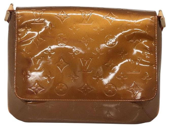 LOUIS VUITTON Borsa Thompson Street Monogram Vernis Bronzo M91124 LV Auth ep10860 - vista 13