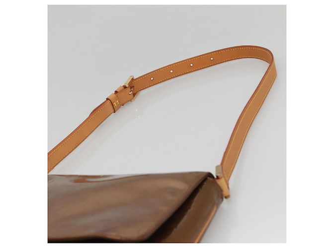 LOUIS VUITTON Borsa Thompson Street Monogram Vernis Bronzo M91124 LV Auth ep10860 - vista 14