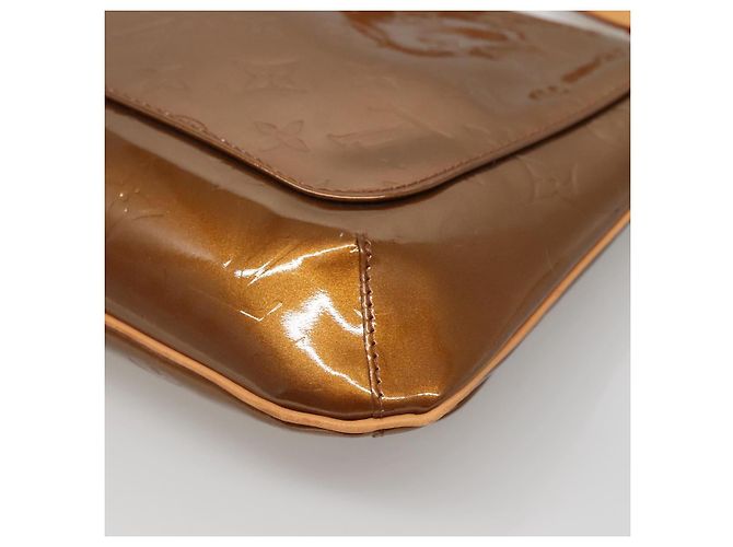 LOUIS VUITTON Borsa Thompson Street Monogram Vernis Bronzo M91124 LV Auth ep10860 - vista 17