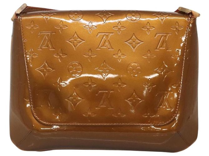LOUIS VUITTON Borsa Thompson Street Monogram Vernis Bronzo M91124 LV Auth ep10860 - vista 2