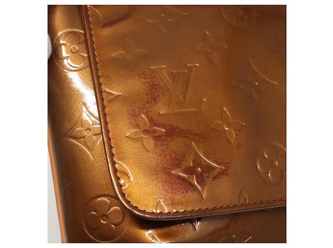 LOUIS VUITTON Borsa Thompson Street Monogram Vernis Bronzo M91124 LV Auth ep10860 - vista 9