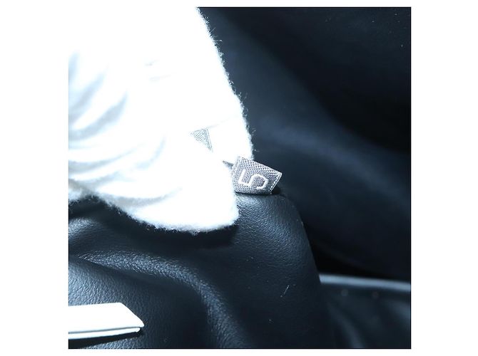 BALLY Borsa a Spalla Trapuntata in Pelle Bianca e Oro Auth BA5391 Bianco D'oro - vista 12