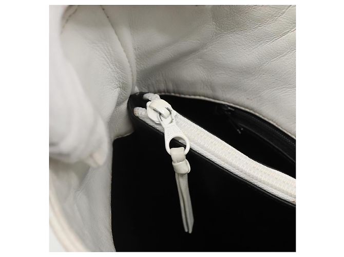 BALLY Borsa a Spalla Trapuntata in Pelle Bianca e Oro Auth BA5391 Bianco D'oro - vista 20