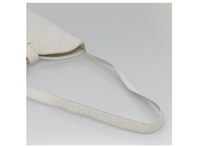 BALLY Borsa a Spalla Trapuntata in Pelle Bianca e Oro Auth BA5391 Bianco D'oro - vista 7
