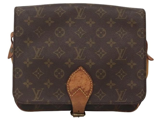 LOUIS VUITTON Borsa a Spalla Monogram Cartouchiere GM M51252 LV Auth BA5144 Monogramma - vista 13