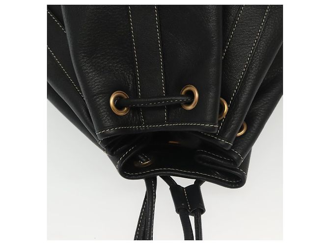 BALLY Borsa a Spalla in Pelle Nera Auth BA5494 Nero - vista 6