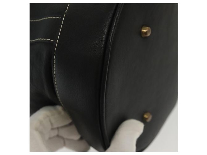 BALLY Borsa a Spalla in Pelle Nera Auth BA5494 Nero - vista 9
