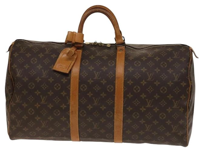 LOUIS VUITTON Borsa Boston Monogram Keepall 55 M41424 LV Auth 140880 Monogramma - vista 13