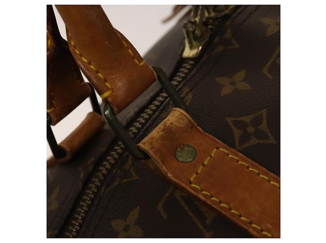 LOUIS VUITTON Borsa Boston Monogram Keepall 55 M41424 LV Auth 140880 Monogramma - vista 17