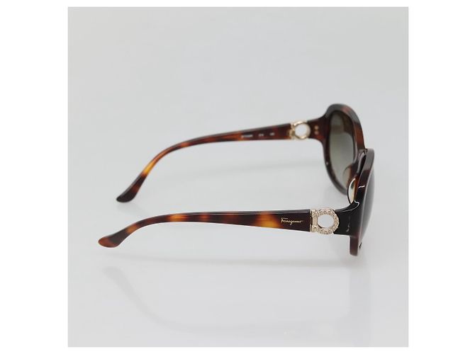 Gafas de sol Salvatore Ferragamo de plástico marrón Auth bs29164 Castaño - vista 4