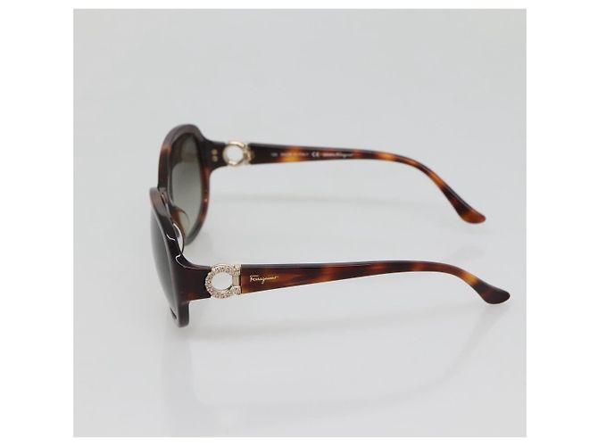 Gafas de sol Salvatore Ferragamo de plástico marrón Auth bs29164 Castaño - vista 5