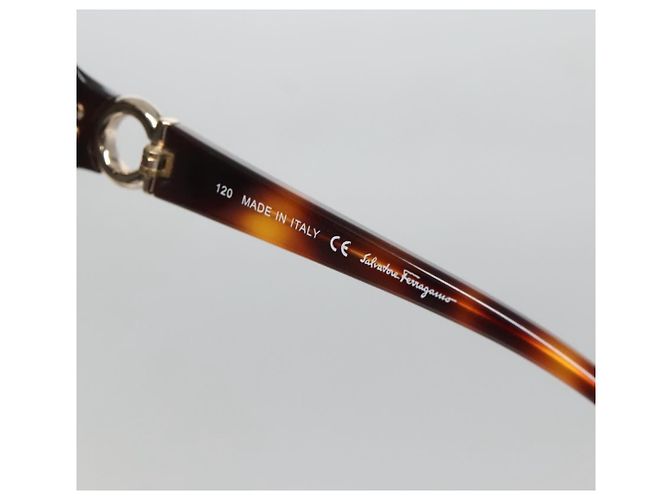 Gafas de sol Salvatore Ferragamo de plástico marrón Auth bs29164 Castaño - vista 9