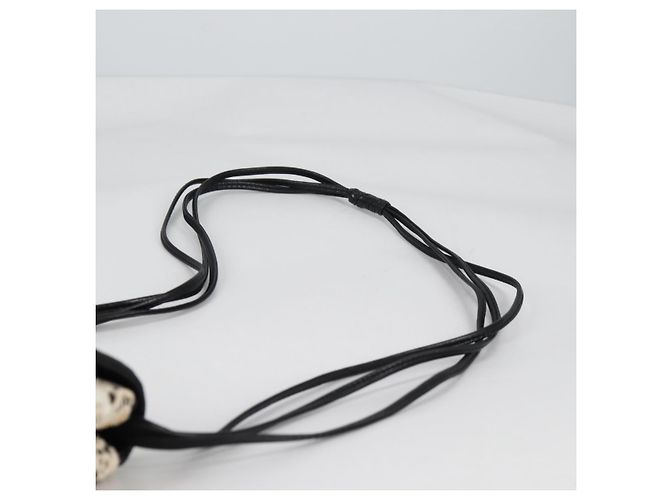 CHANEL Borsa a Spalla in Paillettes Pelle Bianca Oro CC Auth 140995 Bianco D'oro - vista 14