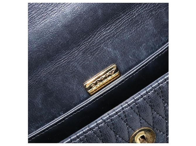 BALLY Borsa a Mano Trapuntata in Pelle Oro Nero Auth BA5149 D'oro - vista 18