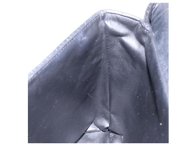 BALLY Borsa a Mano Trapuntata in Pelle Oro Nero Auth BA5149 D'oro - vista 19
