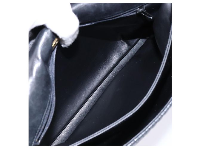 BALLY Borsa a Mano Trapuntata in Pelle Oro Nero Auth BA5149 D'oro - vista 21