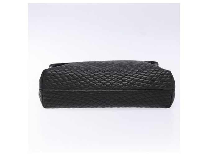 BALLY Borsa a Mano Trapuntata in Pelle Oro Nero Auth BA5149 D'oro - vista 5