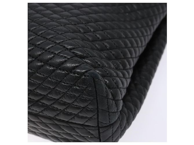 BALLY Borsa a Mano Trapuntata in Pelle Oro Nero Auth BA5149 D'oro - vista 9