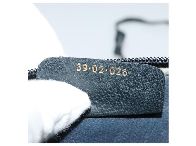Borsa a Spalla Gucci GG Supreme Sherry Line PVC Blu Navy Oro 39 02 026 Auth BA5255 D'oro - vista 12