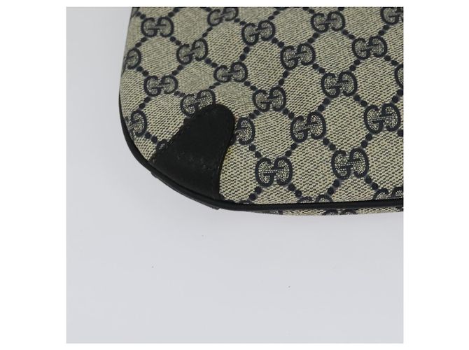Borsa a Spalla Gucci GG Supreme Sherry Line PVC Blu Navy Oro 39 02 026 Auth BA5255 D'oro - vista 15