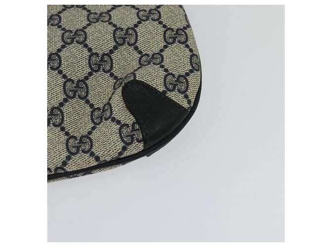 Borsa a Spalla Gucci GG Supreme Sherry Line PVC Blu Navy Oro 39 02 026 Auth BA5255 D'oro - vista 16