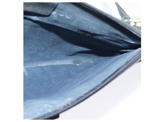 Borsa a Spalla Gucci GG Supreme Sherry Line PVC Blu Navy Oro 39 02 026 Auth BA5255 D'oro - vista 19