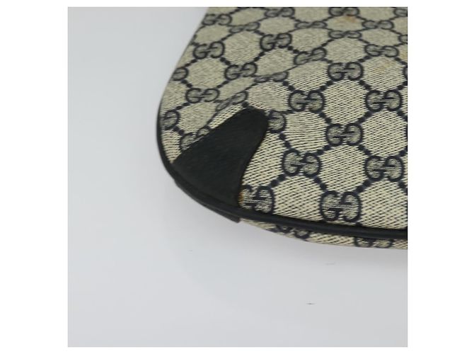 Borsa a Spalla Gucci GG Supreme Sherry Line PVC Blu Navy Oro 39 02 026 Auth BA5255 D'oro - vista 9