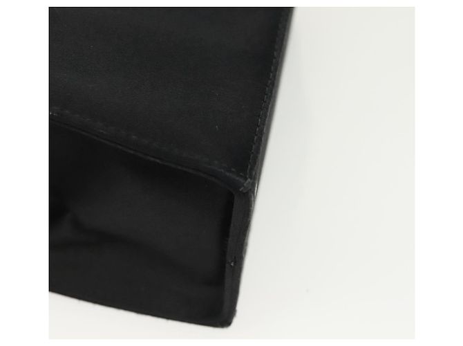 Borsa a Spalla Salvatore Ferragamo Vala Satin Nero Oro Auth 142122 D'oro - vista 18
