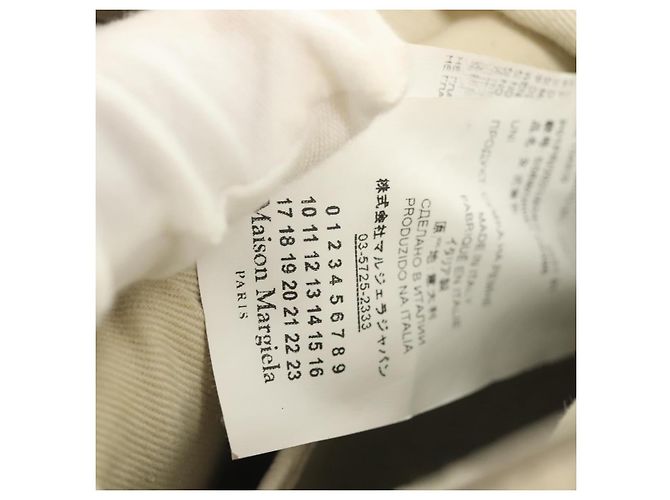Autre Marque Bolso de mano mini 5AC de cuero 2 en 1 Maison Margiela Blanco Plata Auth 134868 - vista 26