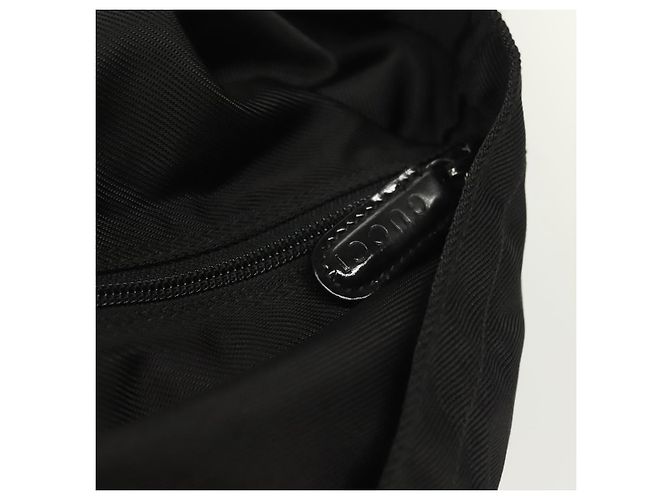 Borsa Tote in Nylon Nero Argento Gucci Bamboo 002 2058 0412 5 Auth ep10054 - vista 10