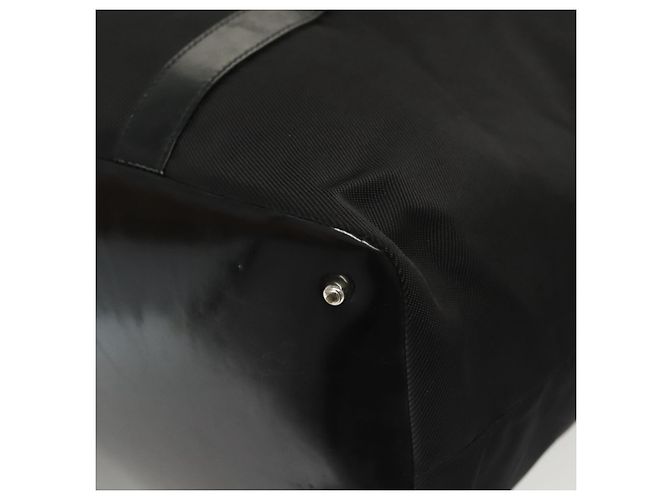 Borsa Tote in Nylon Nero Argento Gucci Bamboo 002 2058 0412 5 Auth ep10054 - vista 16